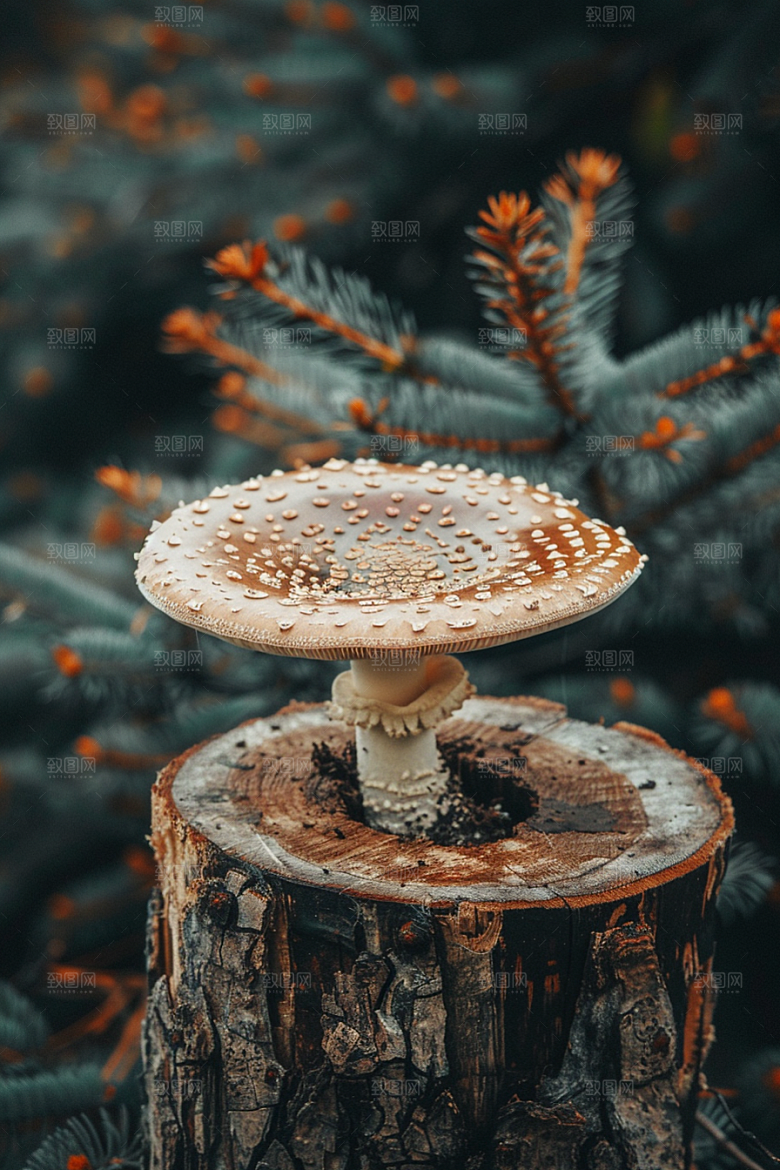 蘑菇菌菇清新摄影图