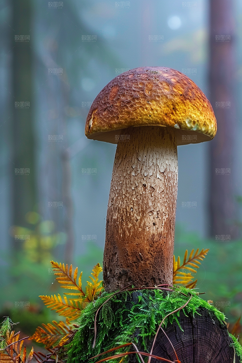 蘑菇山林菌菇摄影图