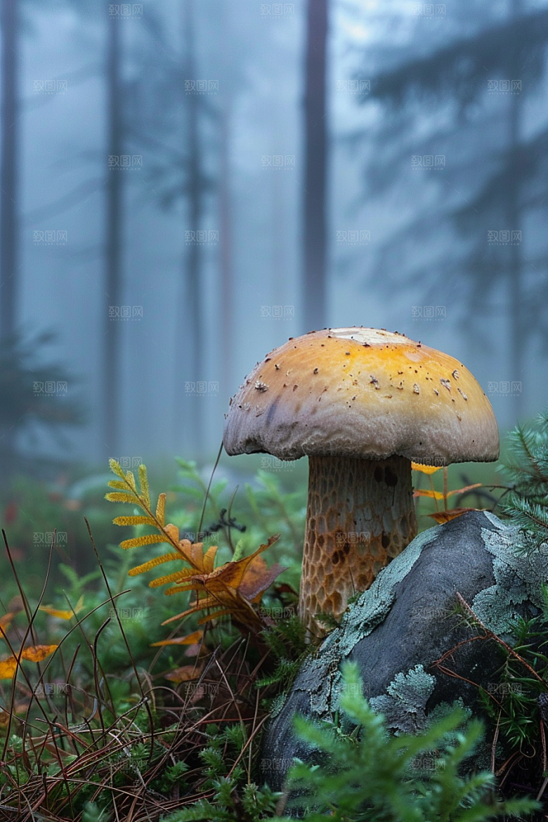 蘑菇山林菌菇摄影图
