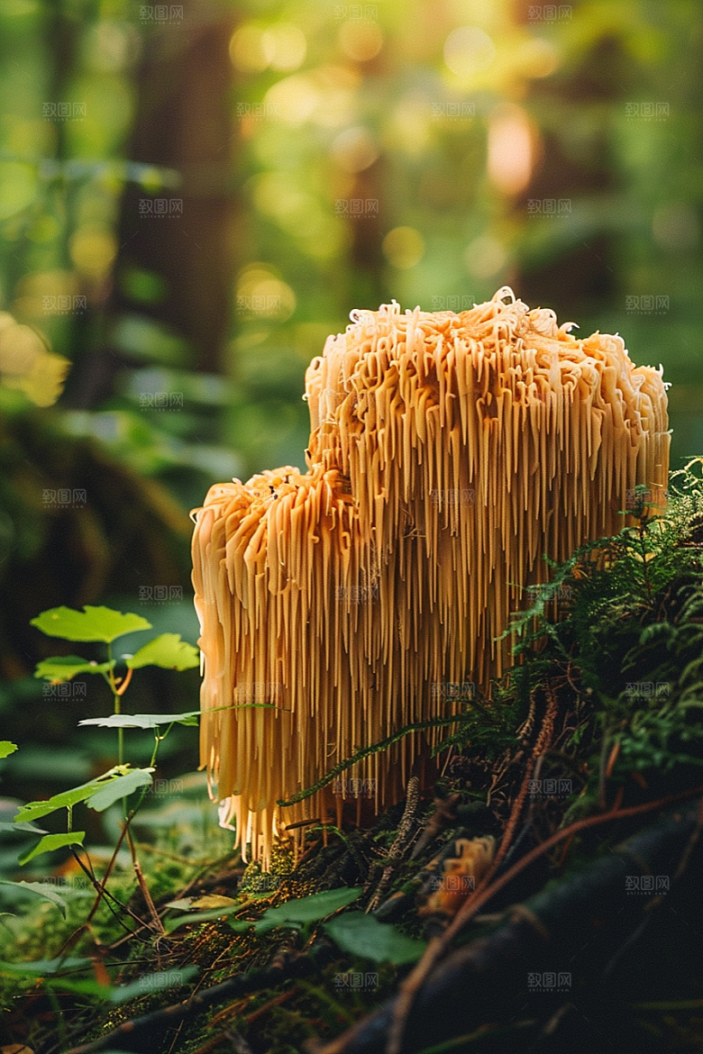 蘑菇树林山林摄影图