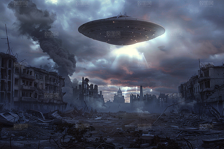 末日飞船太空宇宙游戏原画