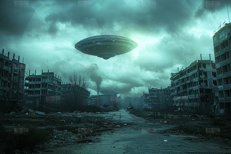 末日飞船宇宙科幻片游戏原画