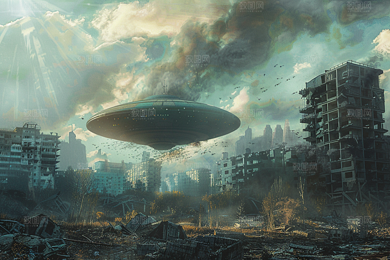 末日飞船暗黑太空游戏原画