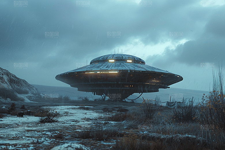 末日飞船宇宙太空游戏原画