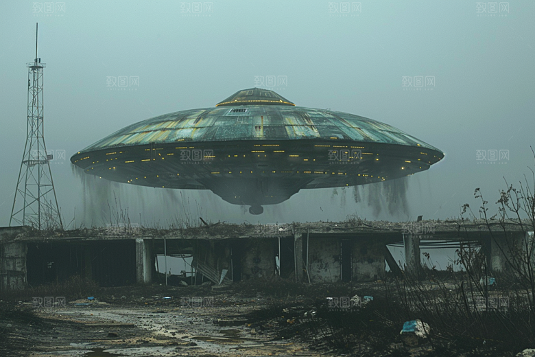 末日飞船宇宙太空战舰游戏原画