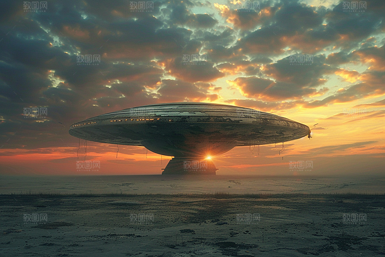 末日飞船科幻片宇宙游戏原画