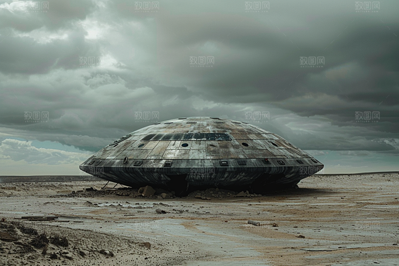末日飞船废土风太空游戏原画