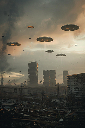 末日飞船世界末日宇宙游戏原画
