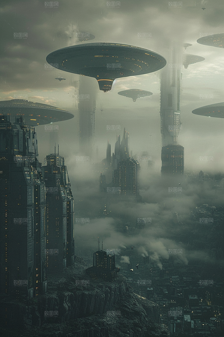 末日飞船宇宙世界末日游戏原画