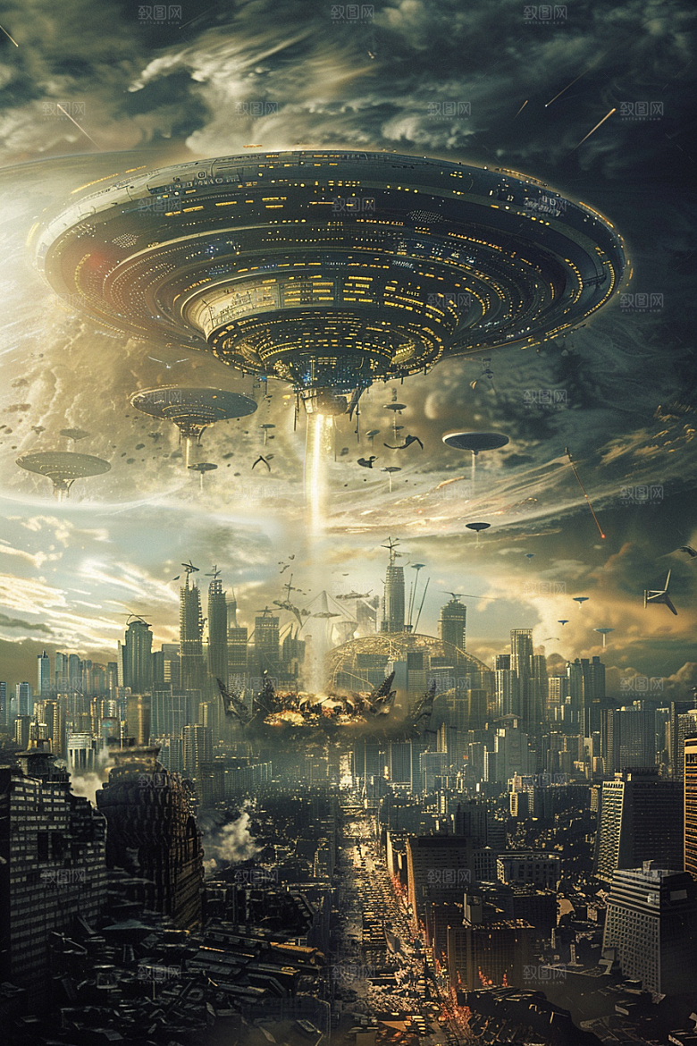 末日飞船世界末日宇宙游戏原画