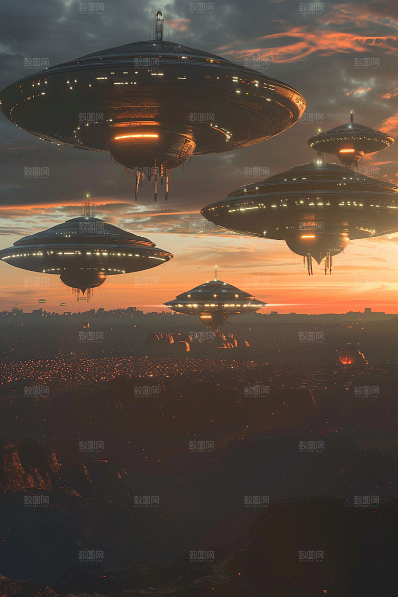 末日飞船宇宙太空游戏原画