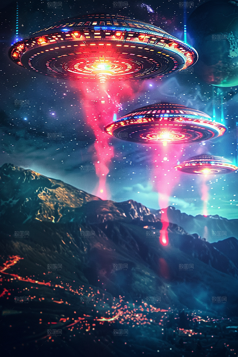 末日飞船宇宙太空游戏原画