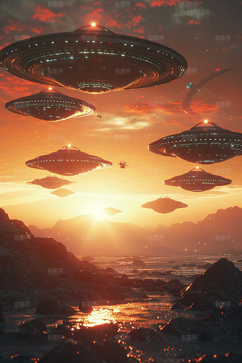 末日飞船宇宙太空游戏原画