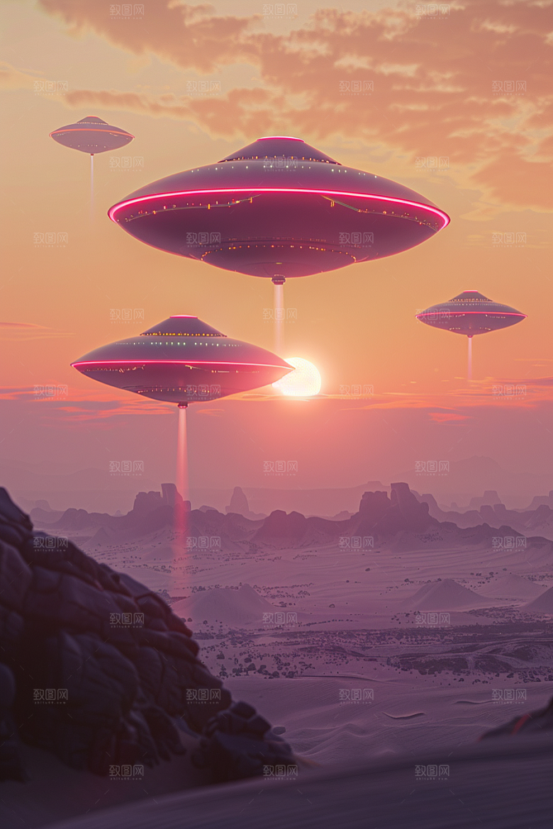 末日飞船废土风外星人游戏原画