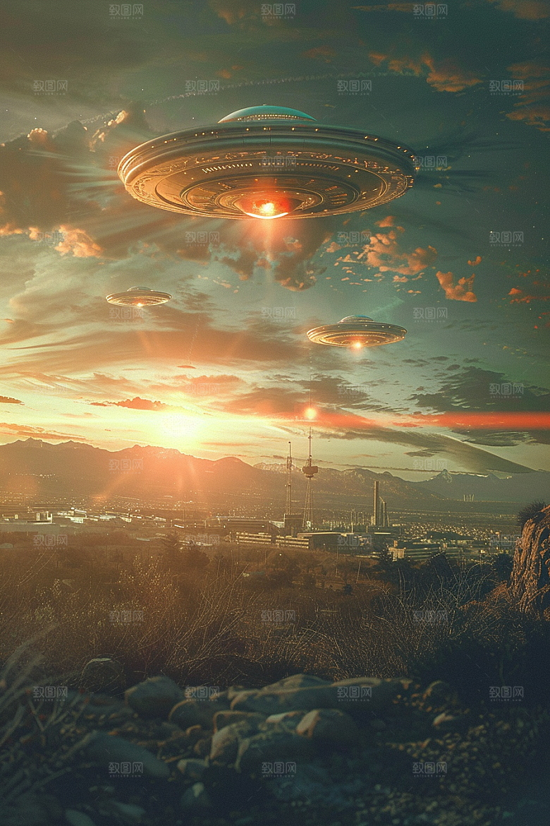 末日飞船外星人太空战舰游戏原画