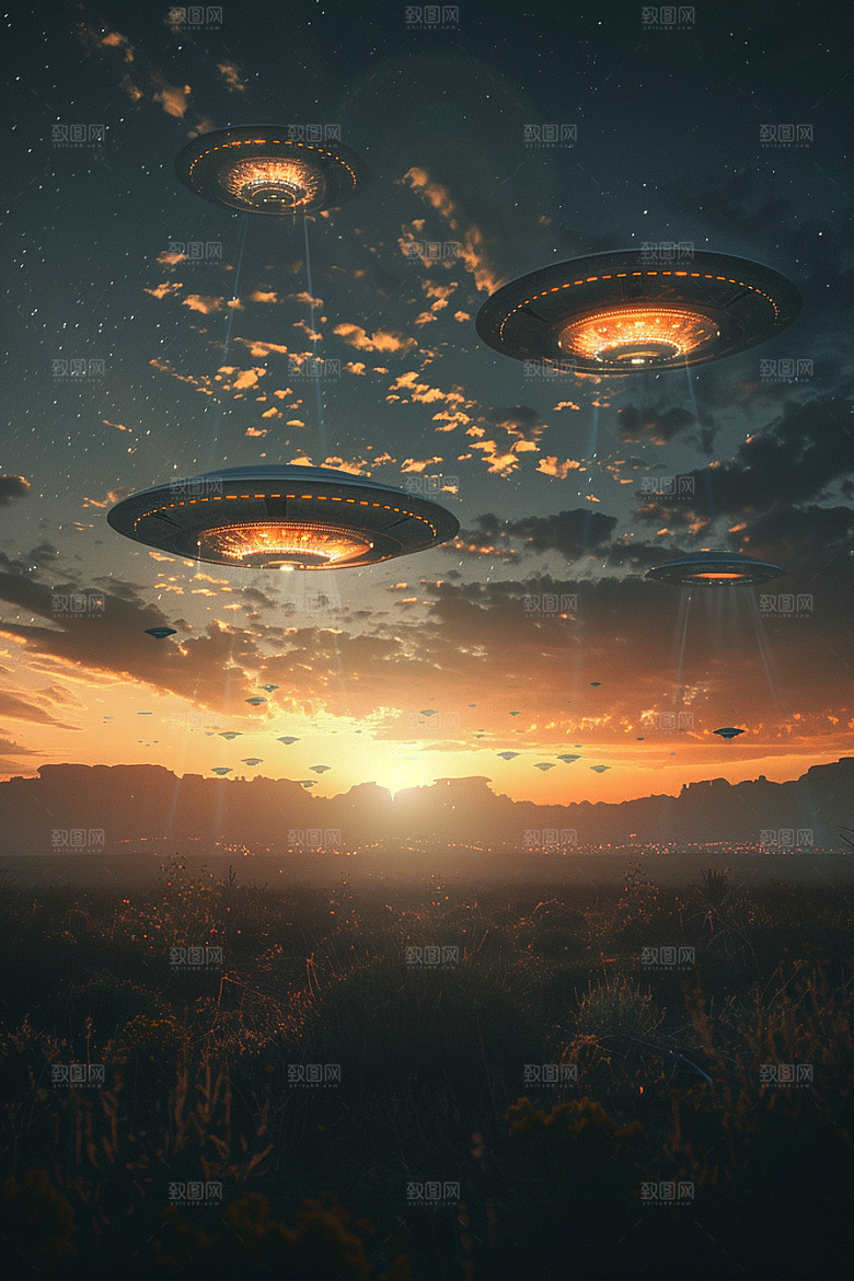 末日飞船飞行器太空战舰游戏原画