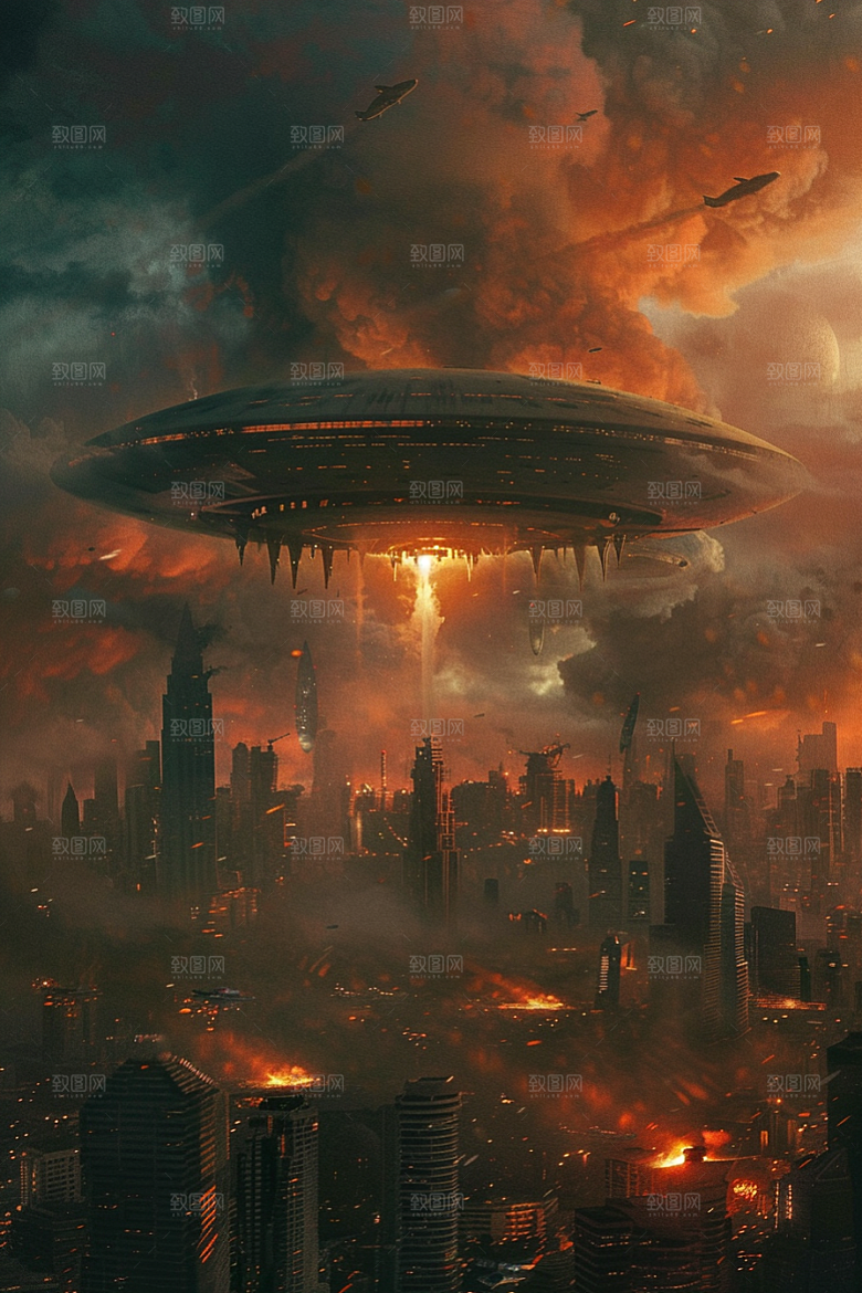 末日飞船暗黑太空战舰游戏原画