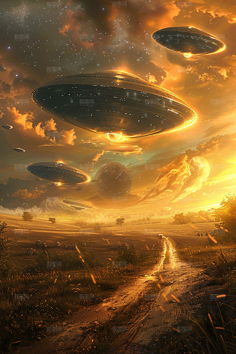 末日飞船太空世界末日游戏原画
