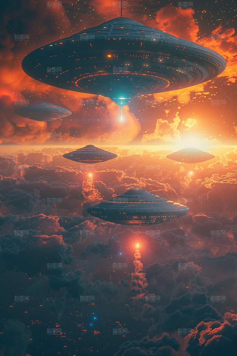 末日飞船暗黑太空游戏原画