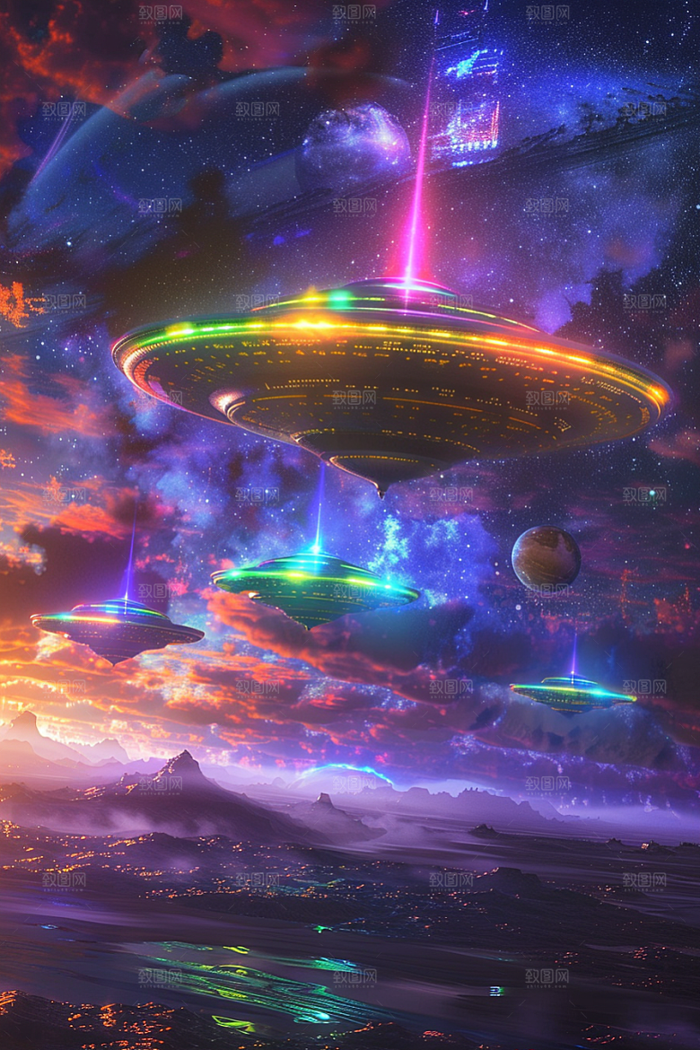 末日飞船外星人暗黑游戏原画