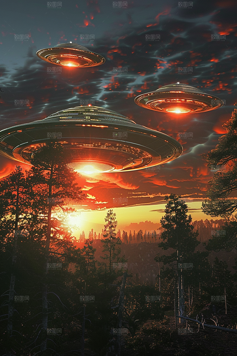 末日飞船飞行器宇宙游戏原画