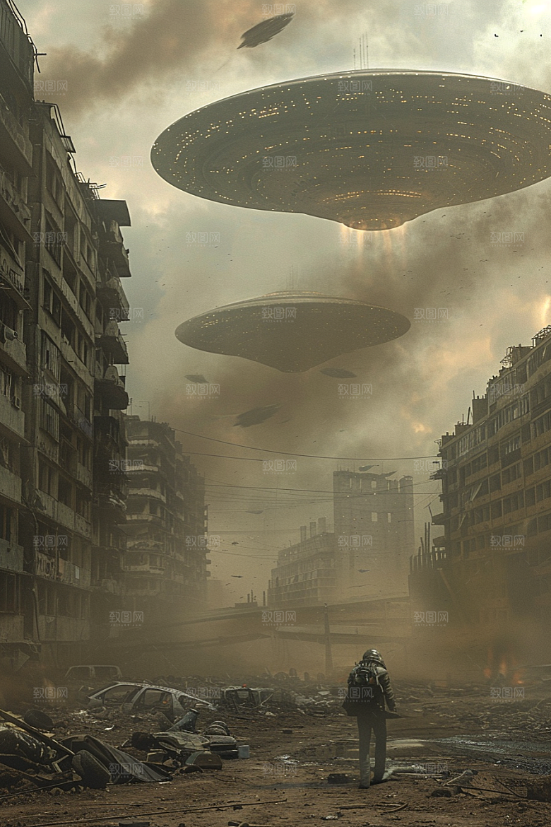 末日飞船太空世界末日游戏原画
