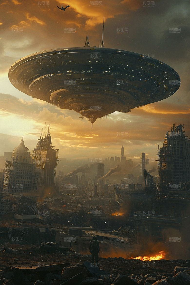 末日飞船暗黑太空战舰游戏原画