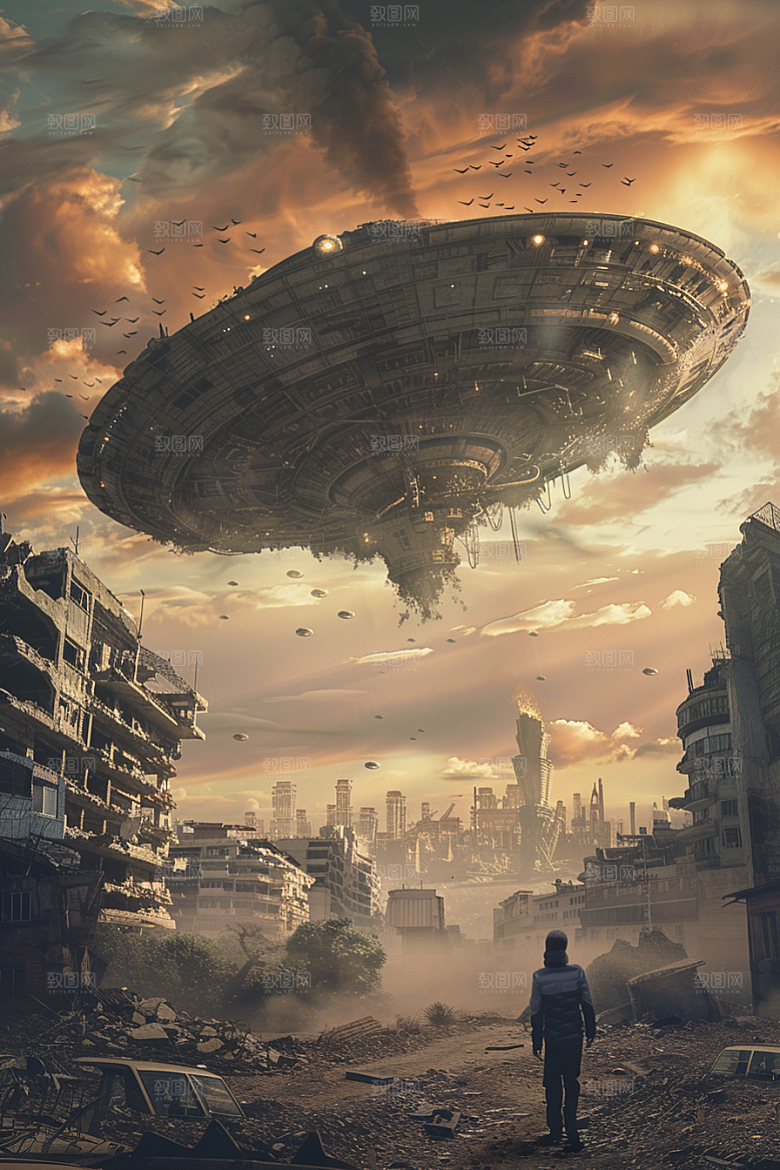 末日飞船世界末日太空战舰游戏原画