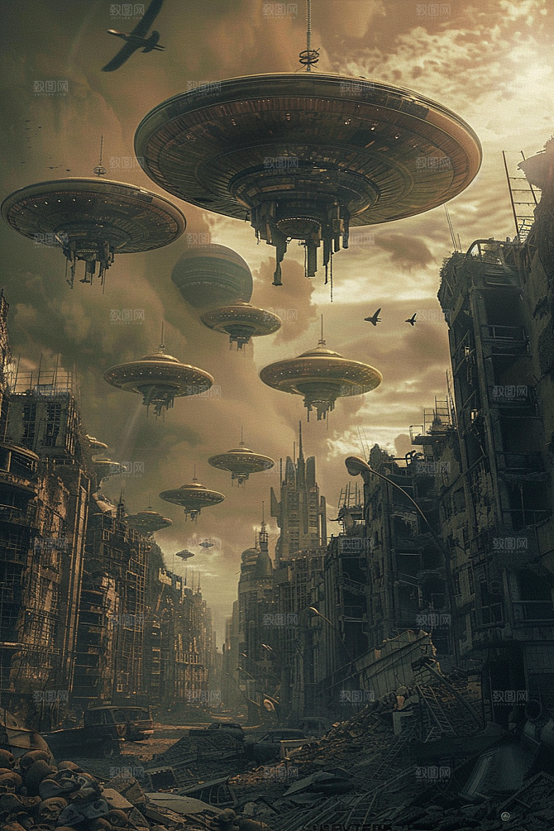末日飞船宇宙暗黑游戏原画