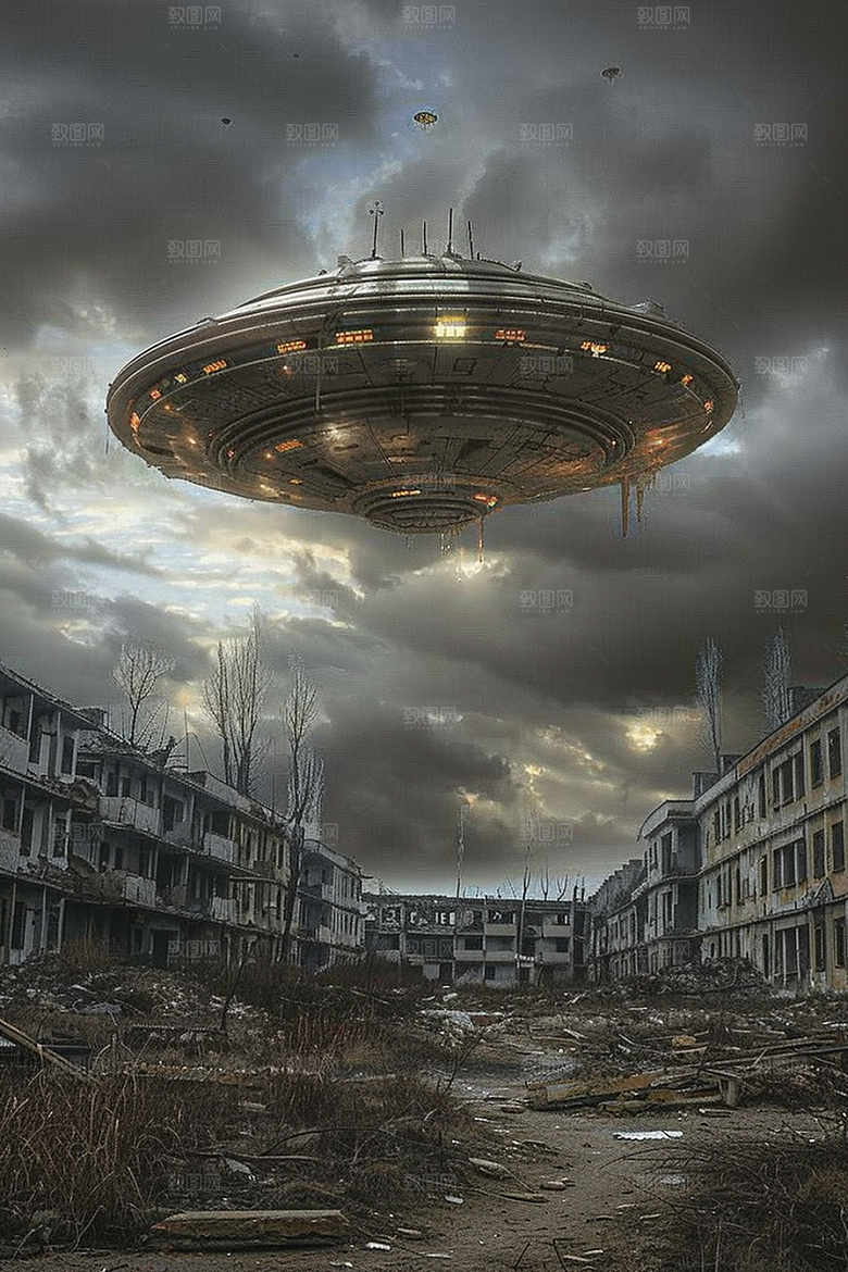末日飞船科幻片太空战舰游戏原画