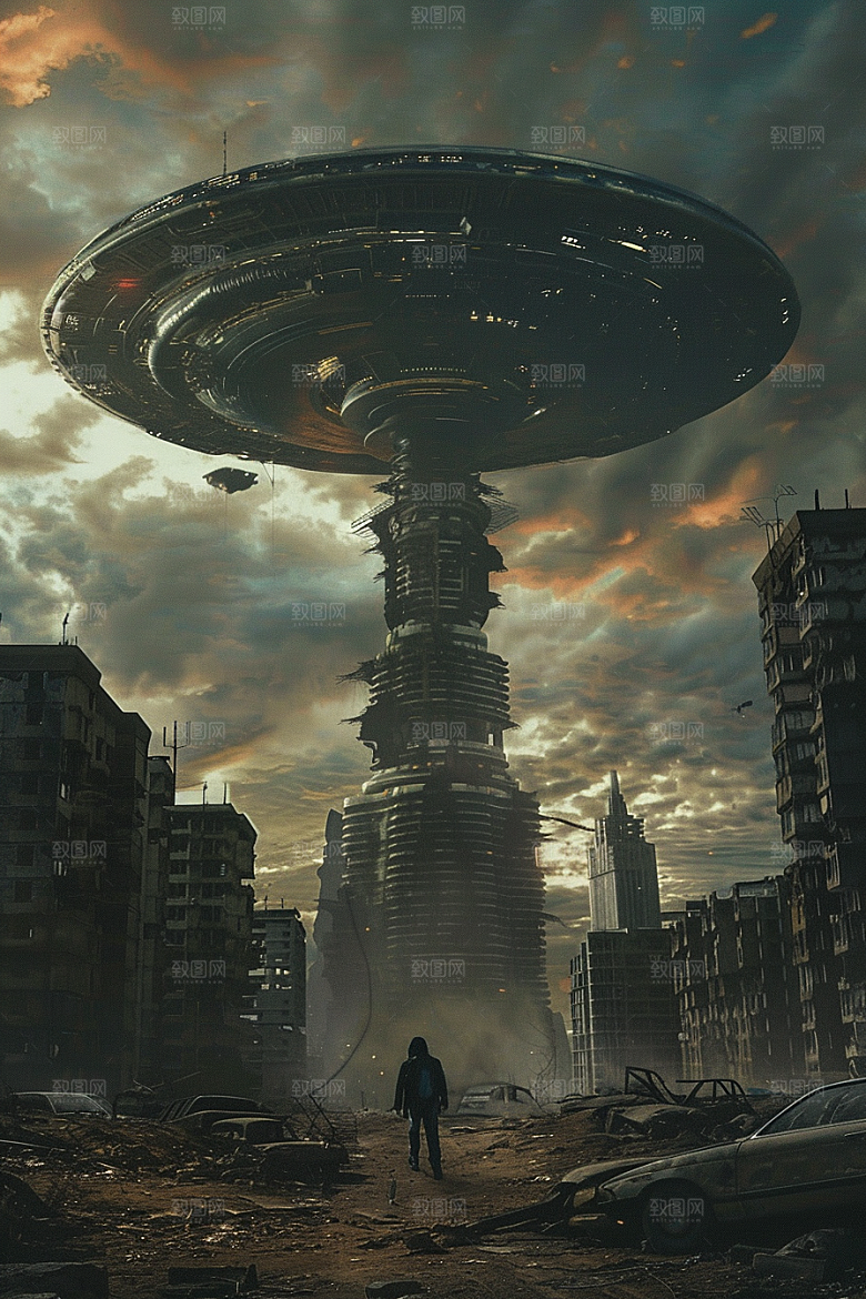 末日飞船暗黑太空游戏原画
