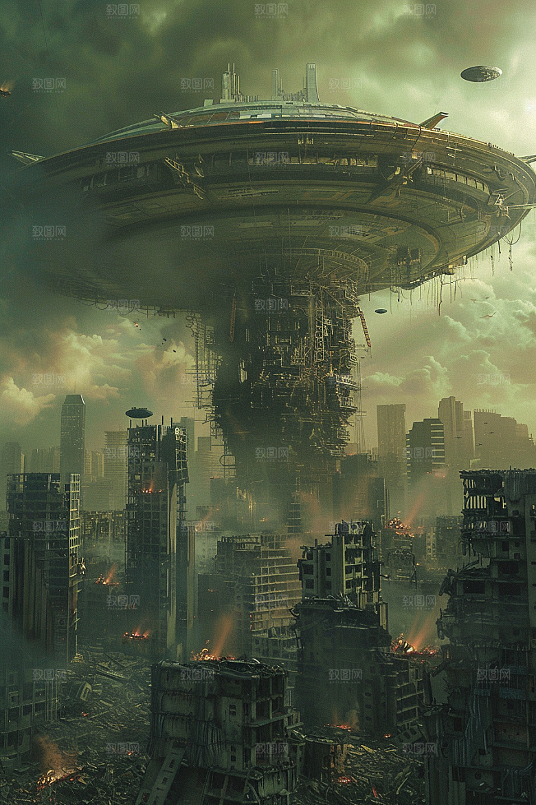 末日飞船暗黑太空战舰游戏原画