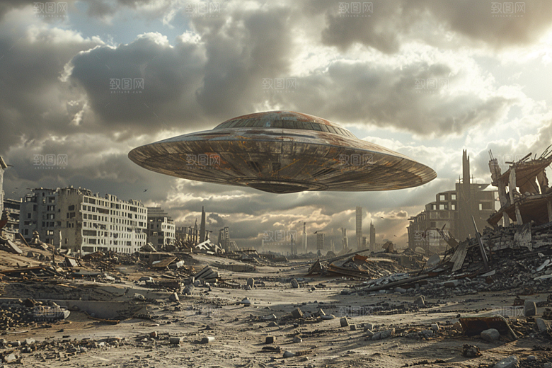 末日飞船太空战舰宇宙游戏原画