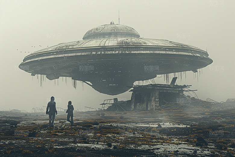 末日飞船宇宙科幻片游戏原画