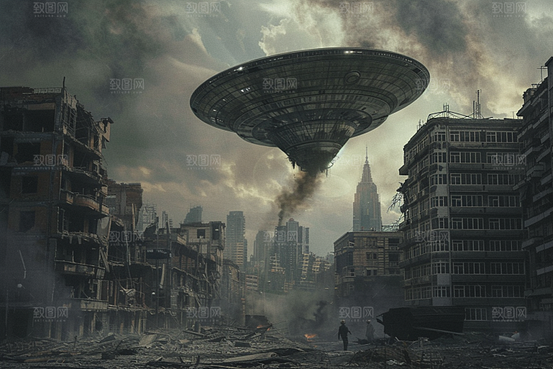 末日飞船太空宇宙游戏原画