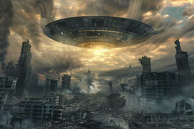 末日飞船世界末日太空战舰游戏原画