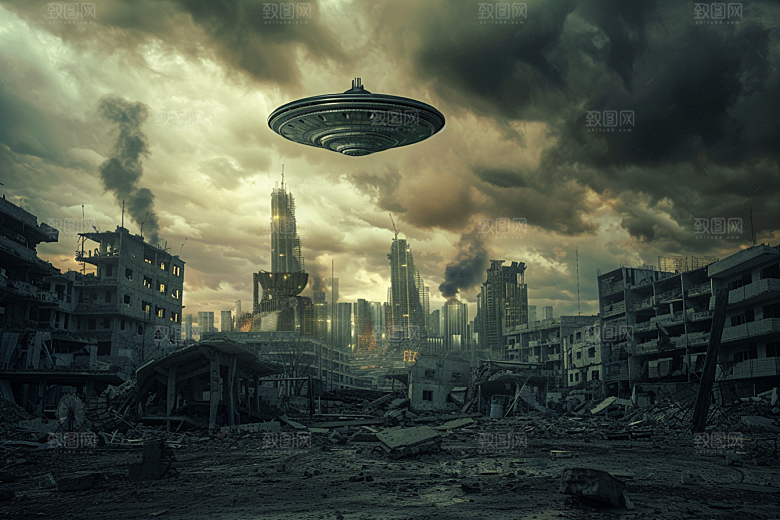 末日飞船宇宙世界末日游戏原画