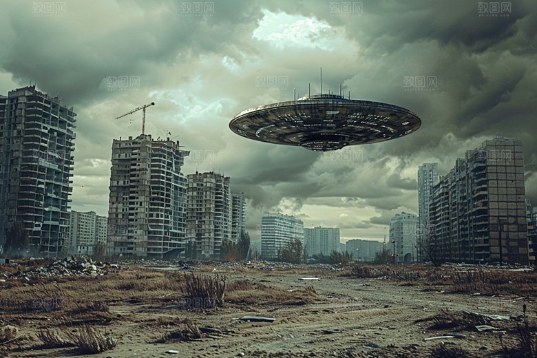 末日飞船科幻片太空战舰游戏原画