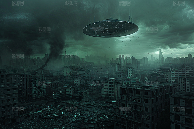 末日飞船世界末日太空游戏原画