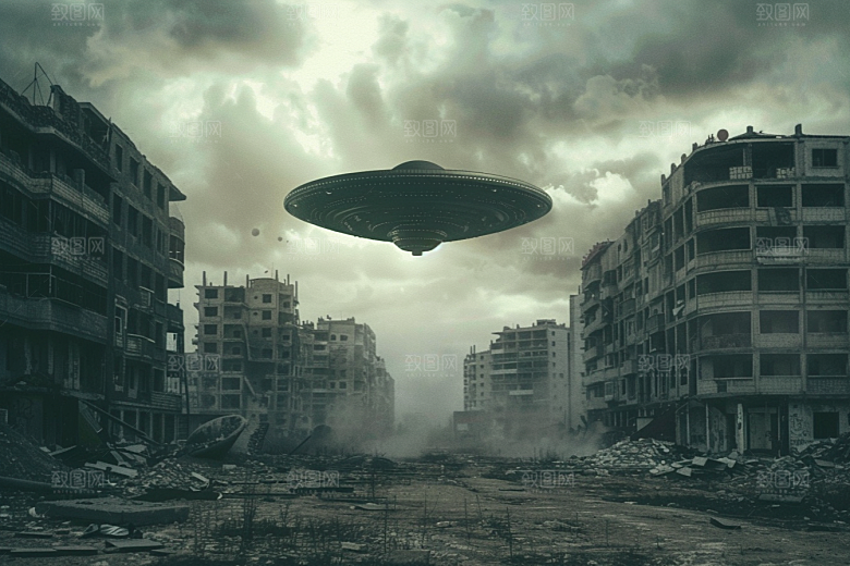 末日飞船宇宙科技感游戏原画