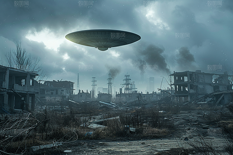 末日飞船太空战舰宇宙游戏原画