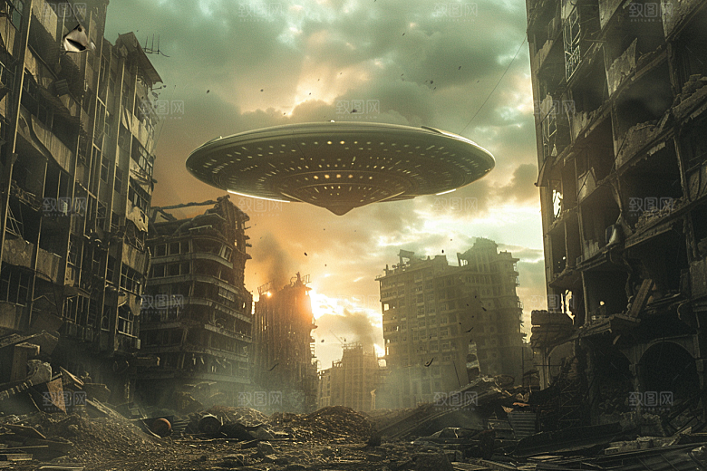 末日飞船太空战舰宇宙游戏原画