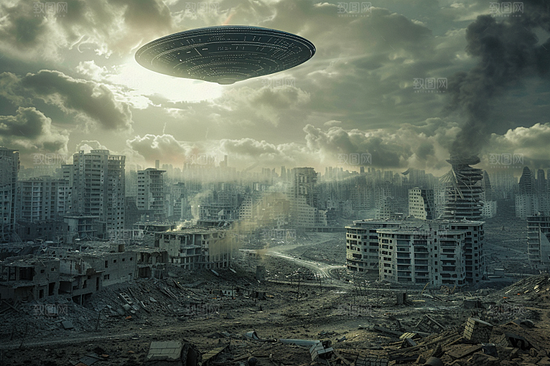 末日飞船太空宇宙游戏原画