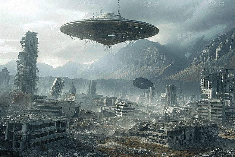 末日飞船宇宙世界末日游戏原画