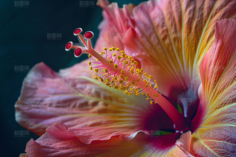 木槿花花卉木棉摄影图