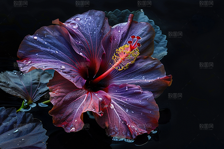 木槿花花朵木棉摄影图