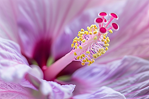 木槿花夏季高清摄影图