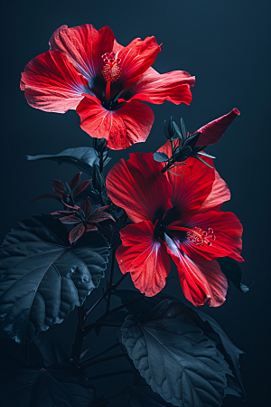 木槿花高清夏天摄影图