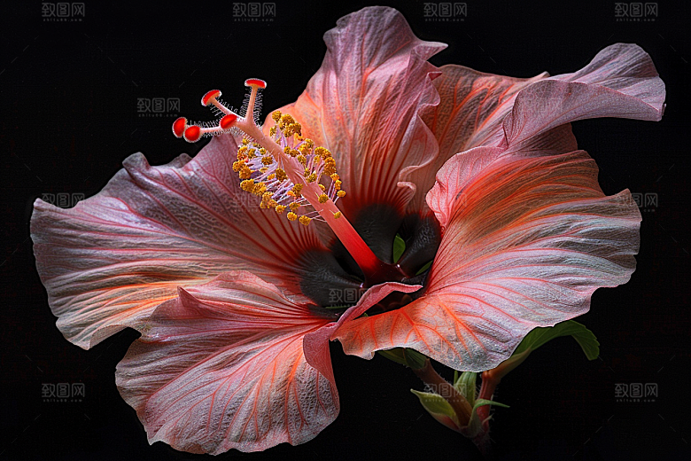 木槿花木棉花卉摄影图