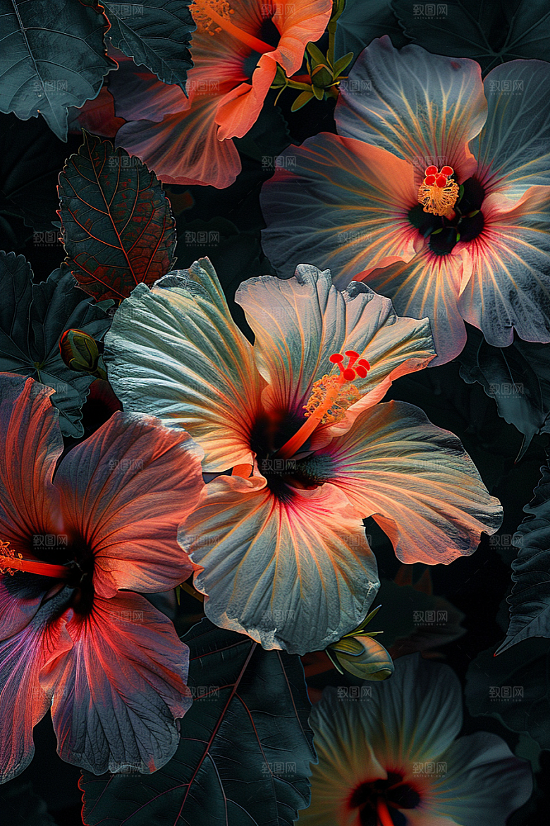 木槿花自然高清摄影图